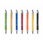 Lapicero metalizado con punta tactil